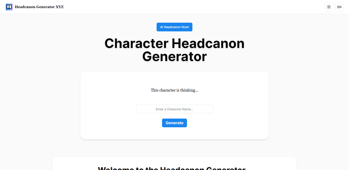 Headcanon Generator